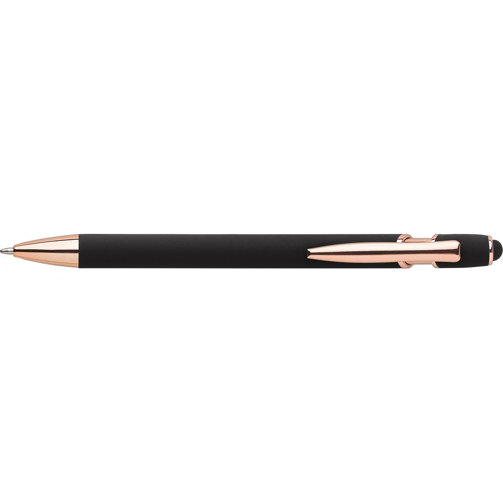 stylo_bille_aluminium_tactile_cuivre_noir
