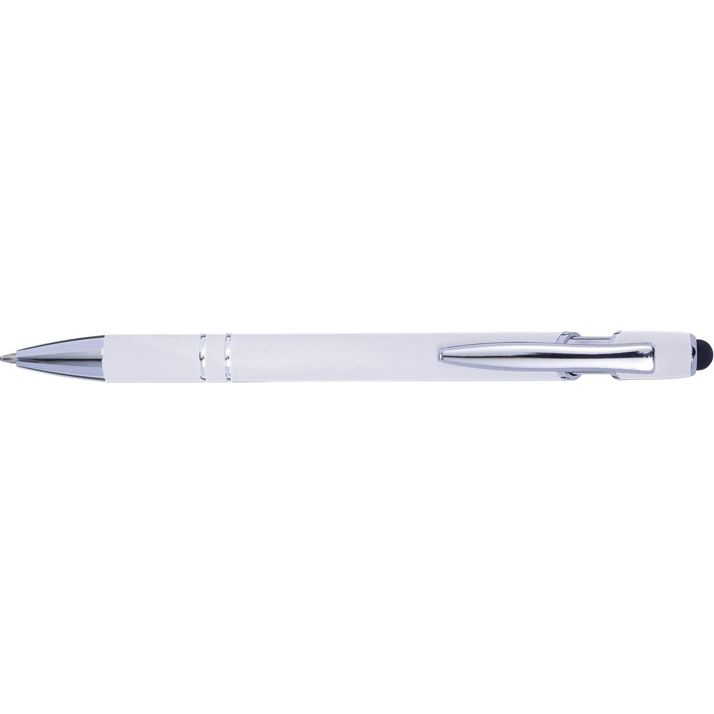 stylo_metal_gomme_tactile_blanc