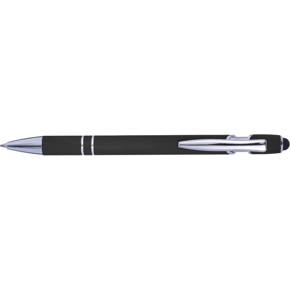 stylo_metal_gomme_tactile_noir