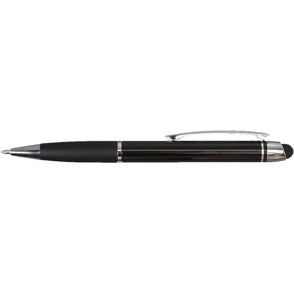 stylo_aluminium_gomme_noir_cote