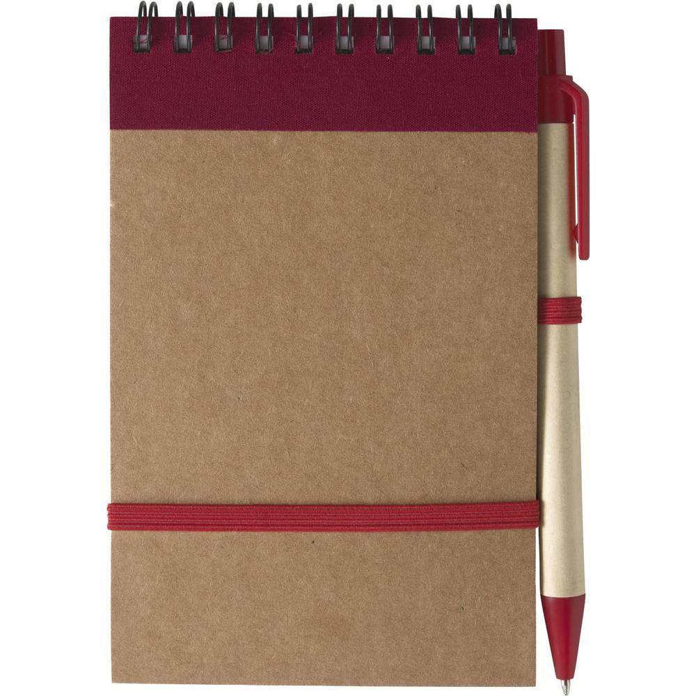 bloc_notes_kraft_spirale_avec_stylo_rouge