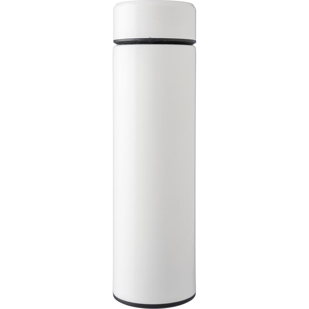 bouteille_isotherme_acier_450ml_avec_infuseur_blanc