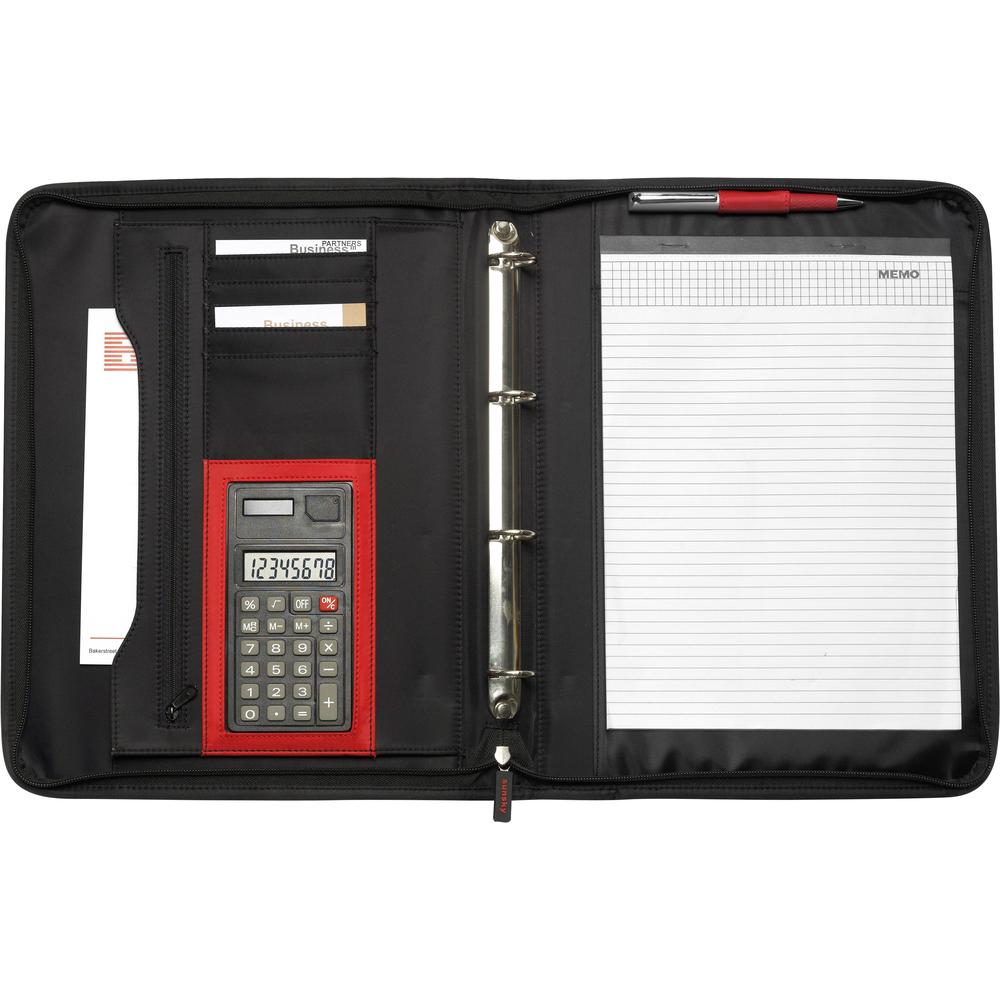 porte-documents_zippe_nylon_calculatrice_ouvert