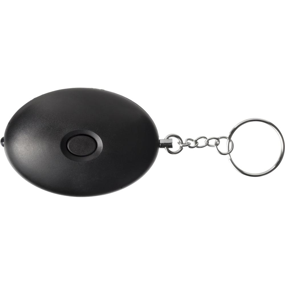 porte-cles_alarme_80dB_LED_secours_noir