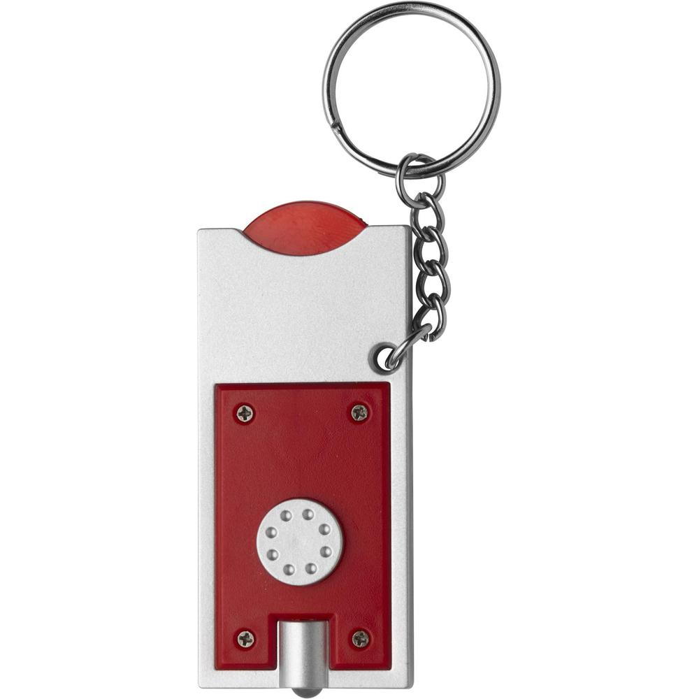 porte-cles_lampe_LED_jeton_chariot_rouge