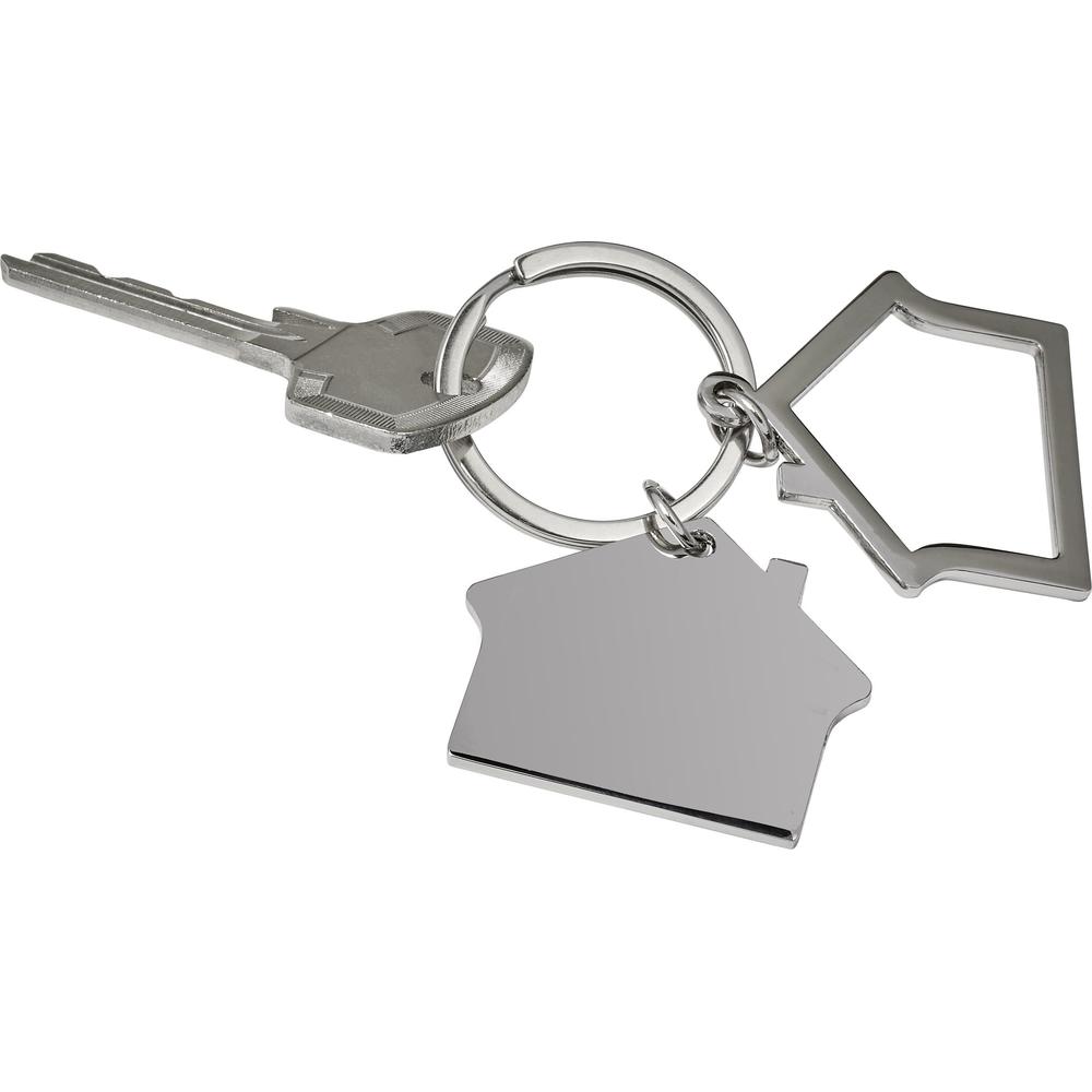 porte-cles_metal_maison_argente_cle
