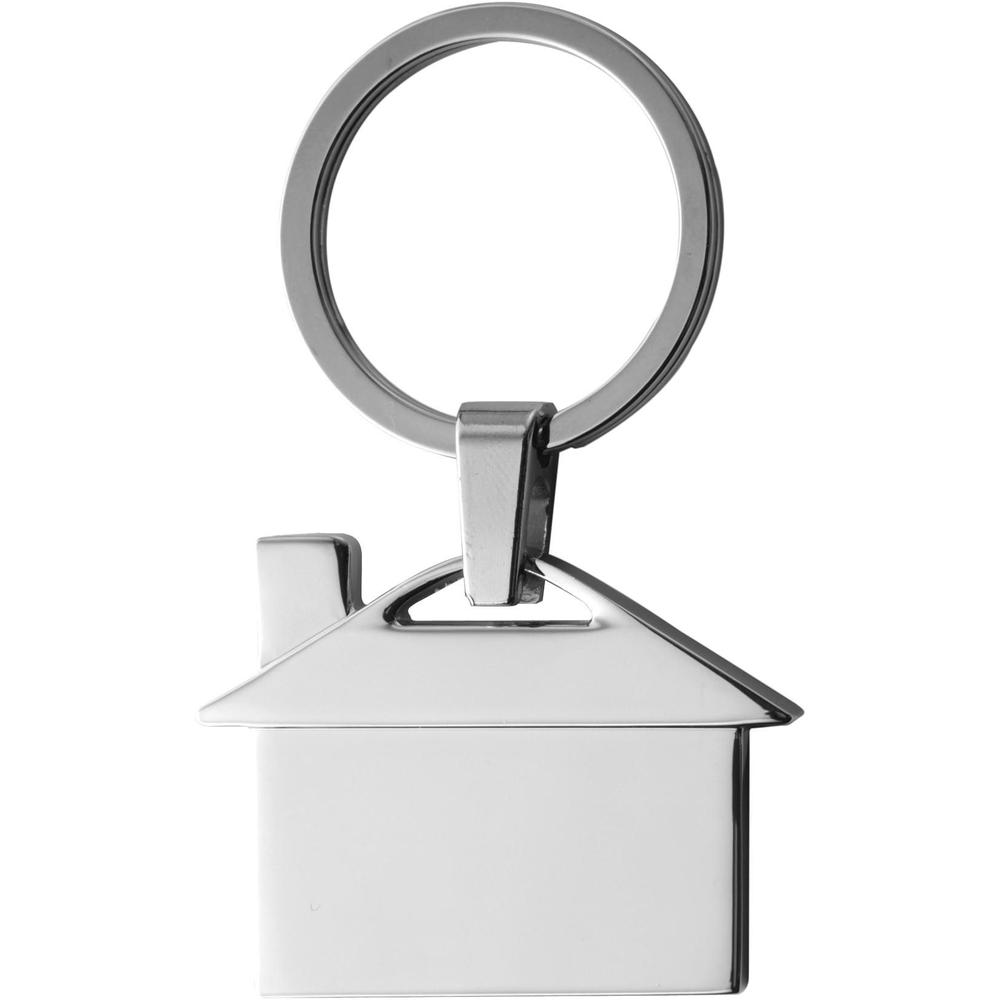 porte-cles_maison_metal_argente_face