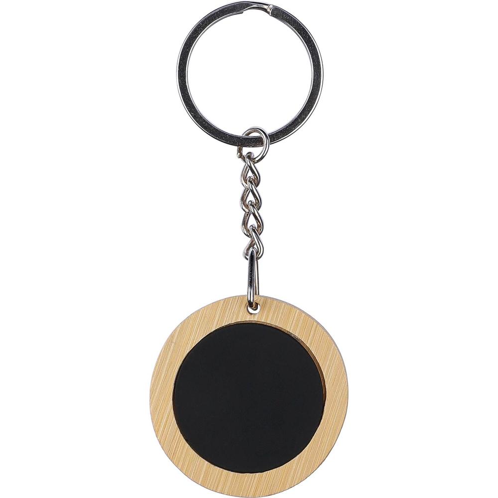porte-cles_rond_bambou_acier_avant