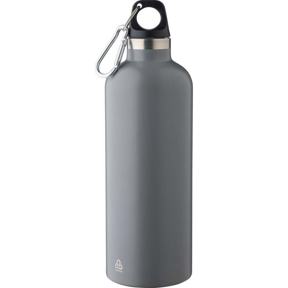 gourde_inox_recycle_500_ml_avec_mousqueton_gris