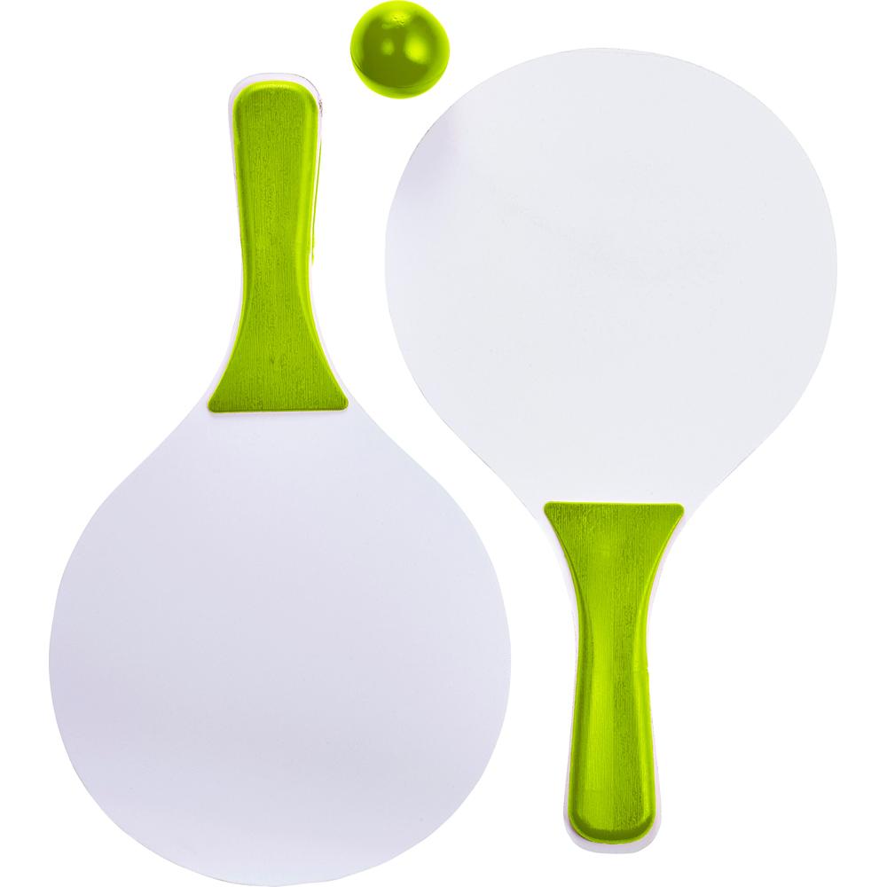 set_de_2_raquettes_de_plage_avec_balle_vert