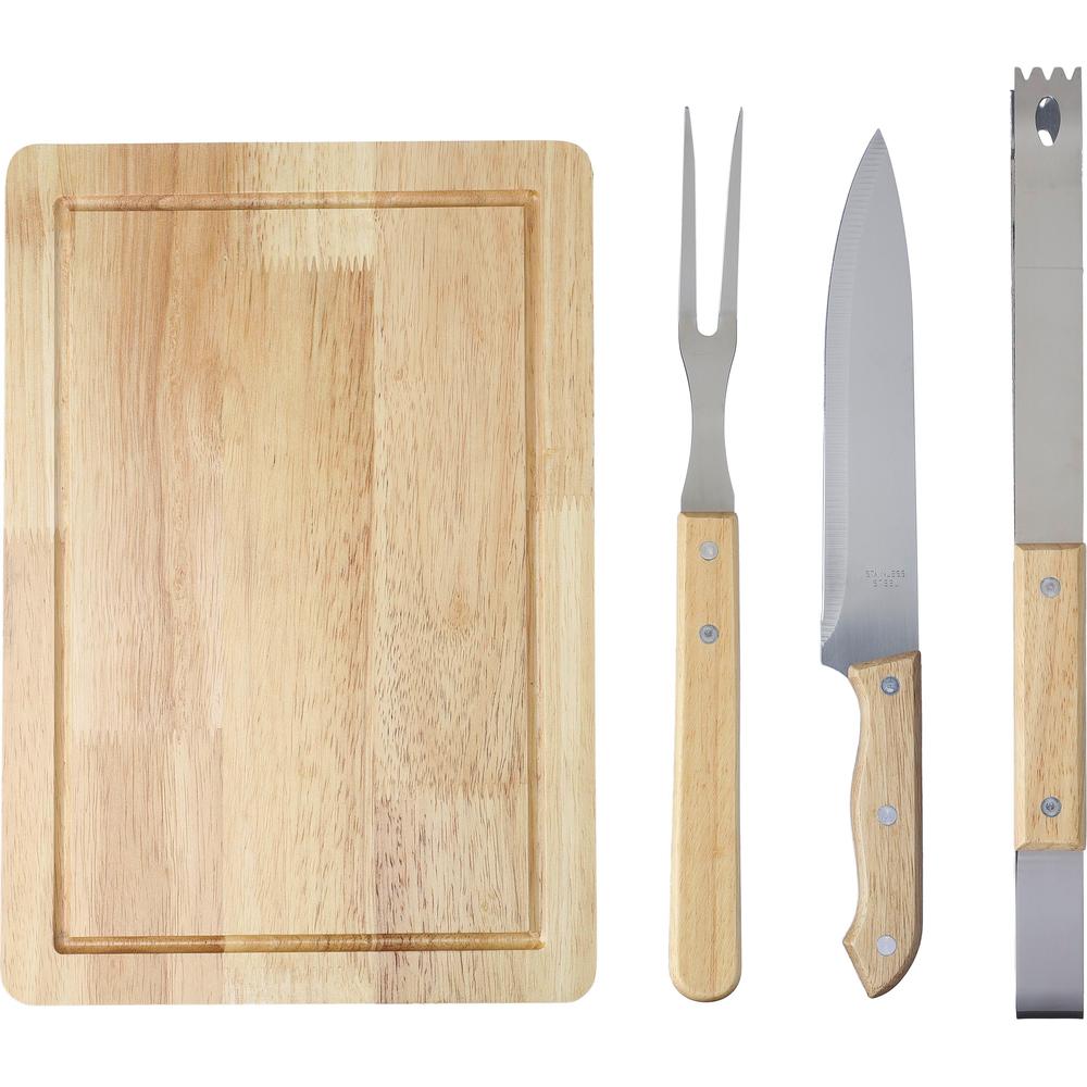 set_barbecue_bois_et_inox_avec_planche_planche