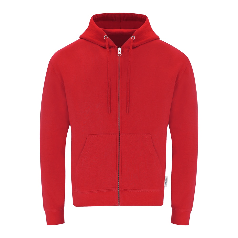 sweat_zippe_capuche_coton_bioRPET_rouge