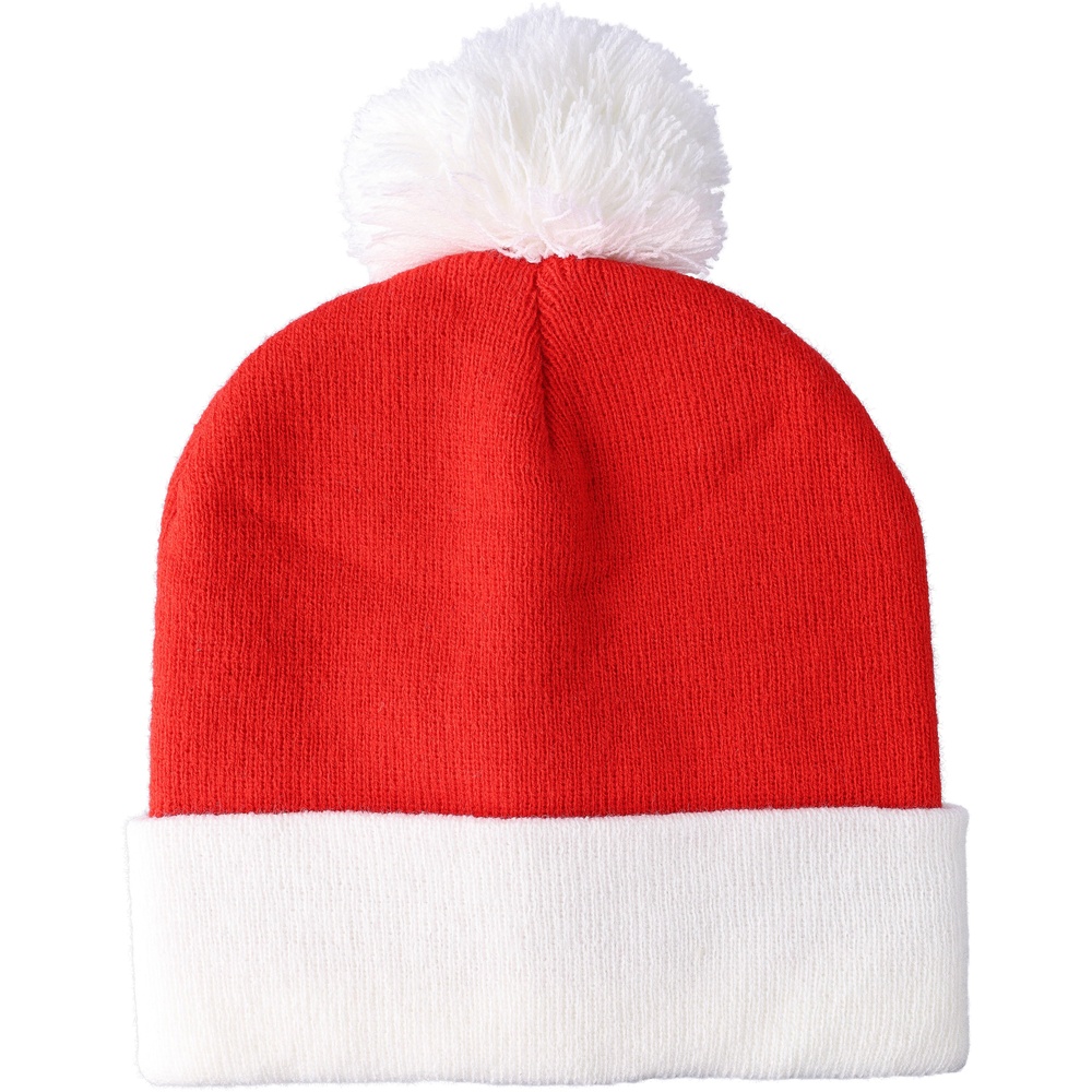 bonnet_de_Noel_tricote_avec_pompon_plat