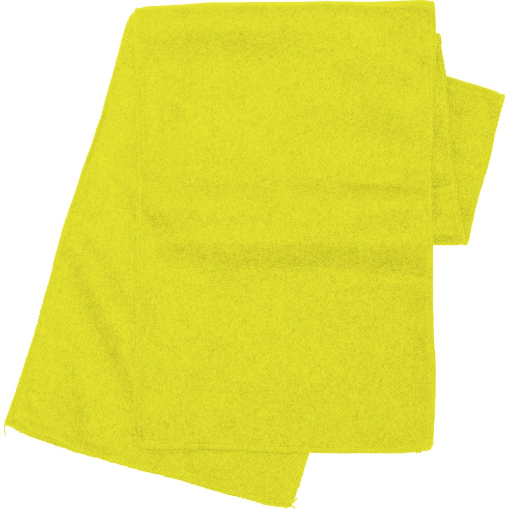 echarpe_polaire_anti‐bouloche_jaune