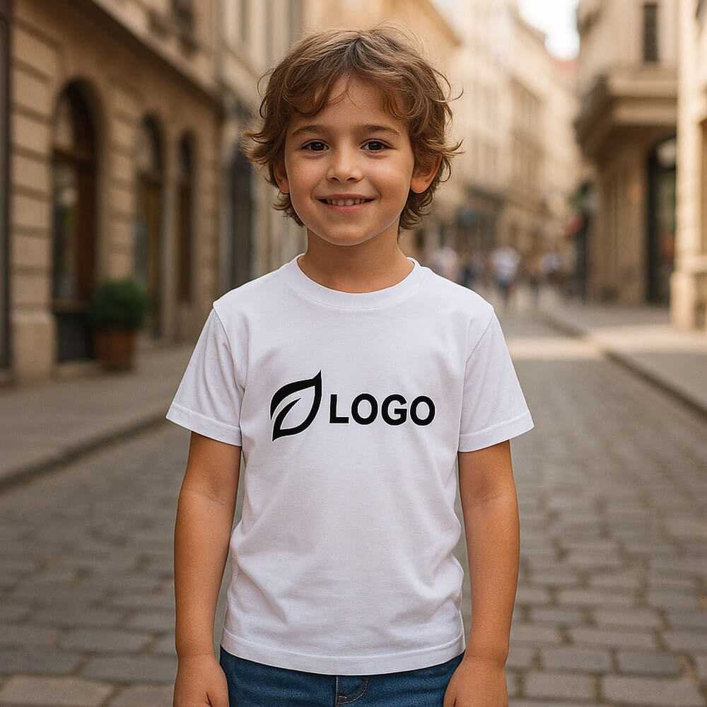 t‐shirt_enfant_blanc_respirant_personnalise_logo_ambiance