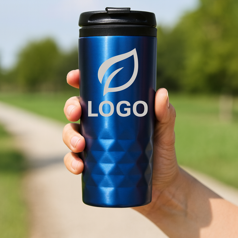mug-bleu-en-acier-marquage-publicitaire