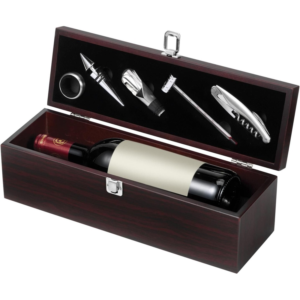 coffret_luxe_pour_vin_5_pieces_en_bois_ouvert