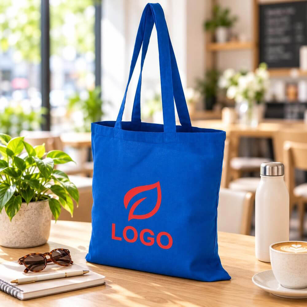 Sac shopping en coton recyclé 120 gm2 ambiance logo