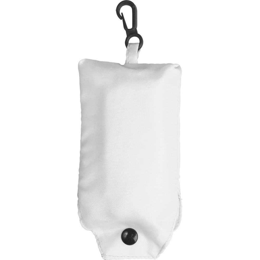 sac_shopping_pliable_polyester_avec_pochette_blanc