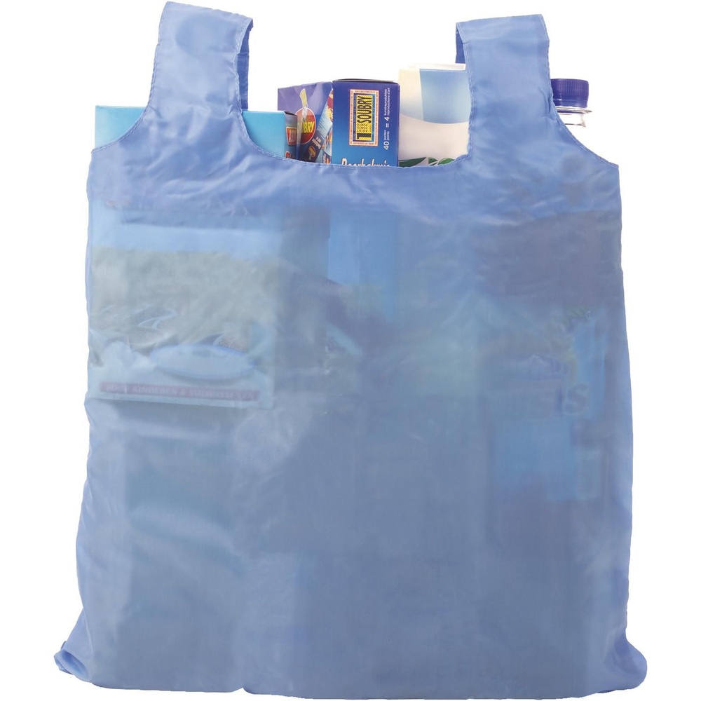 sac_shopping_pliable_polyester_avec_pochette_deplie