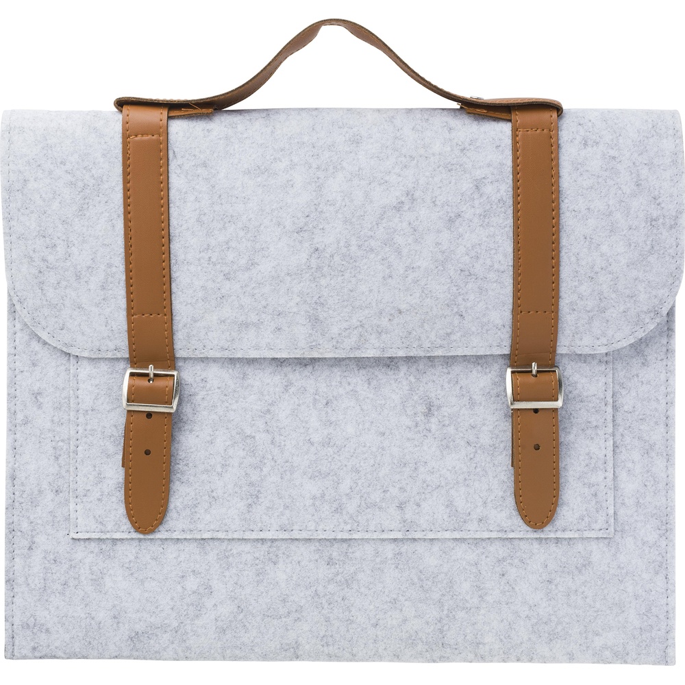 sacoche_elegante_feutre_rpet_avec_poignees_PU_gris_clair