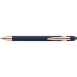 stylo_bille_aluminium_tactile_cuivre_bleu