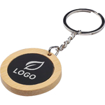 porte-cles_rond_bambou_acier_logo