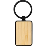 porte-cles_rectangle_metal_noir_bambou_avant