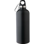 gourde_inox_recycle_500_ml_avec_mousqueton_noir