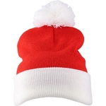 bonnet_de_Noel_tricote_avec_pompon_face