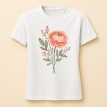t‐shirt_femme_blanc_slim_personnalise_beige