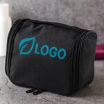 trousse-de-toilette-compacte-polyester-noir-logo-ambiance