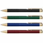Stylo aluminium mat avec clip acier fond-blanc