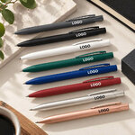 Stylo aluminium recyclé soft touch ambiance logo