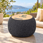Enceinte sans fil écoresponsable ambiance logo