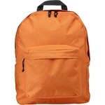 sac_a_dos_polyester_avec_poche_zippee_orange_avant