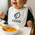 bavoir-bebe-personnalisable-eponge-douce-logo-ambiance