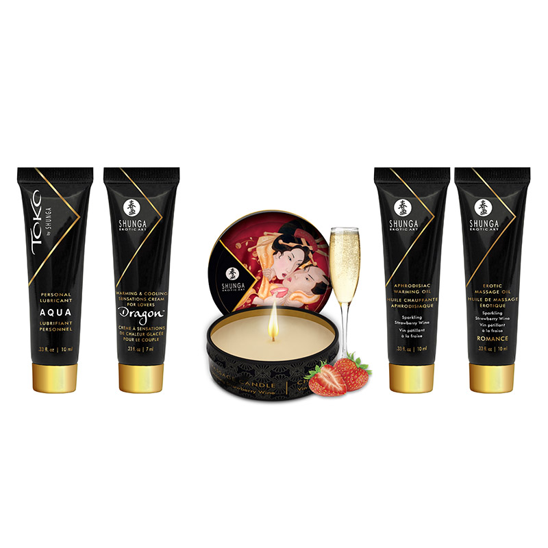 Coffret 5 produits de massage Shunga