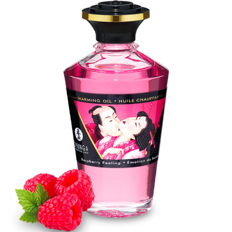 Huile de massage parfumée framboise