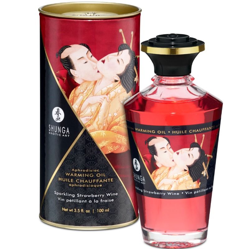 Huile de massage chauffante Shunga