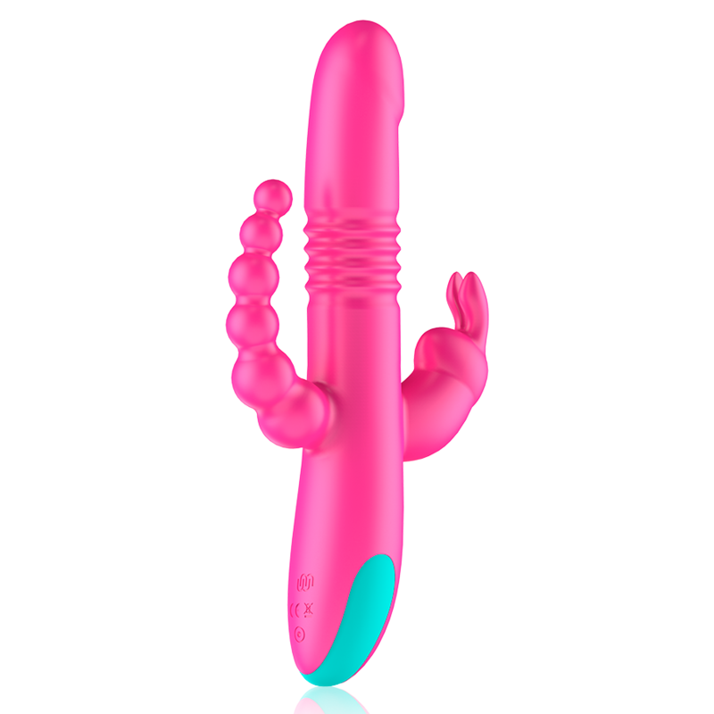 Vibromasseur triple stimulation