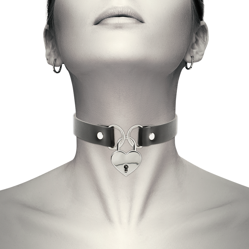Collier BDSM avec cadenas