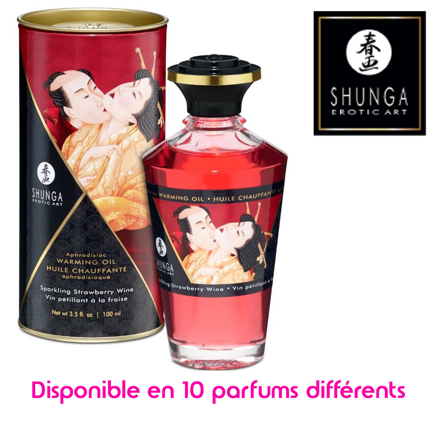 Huile de massage parfumée SHUNGA