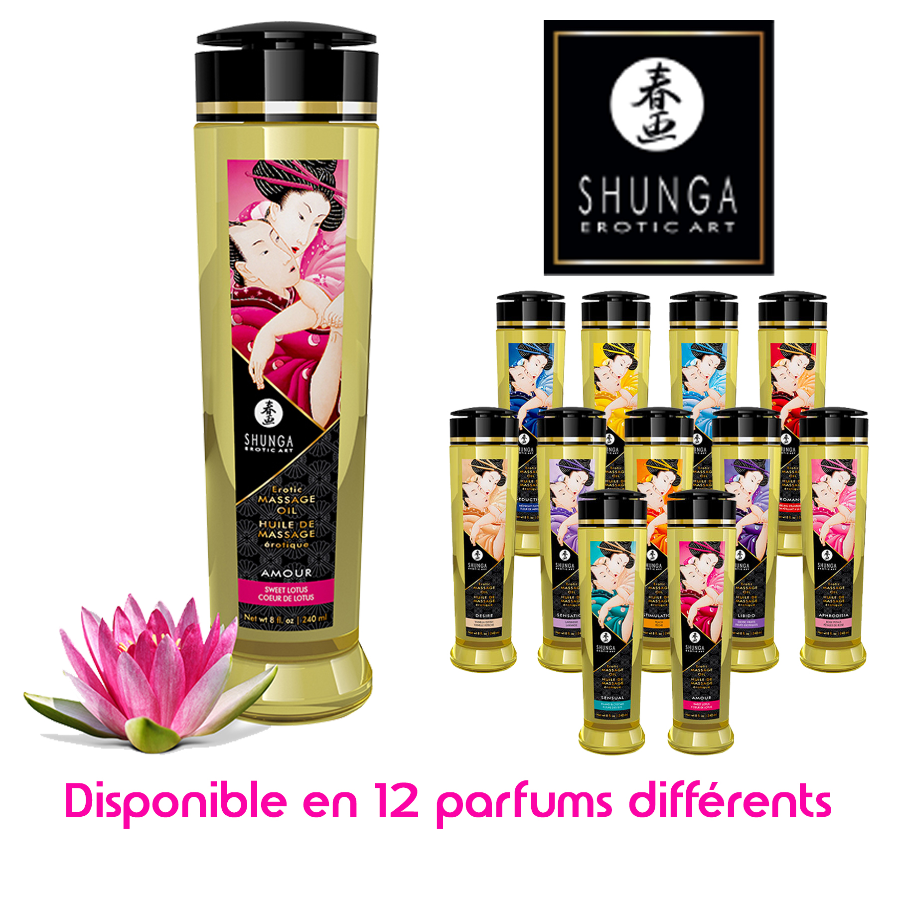 Huile de massage erotique