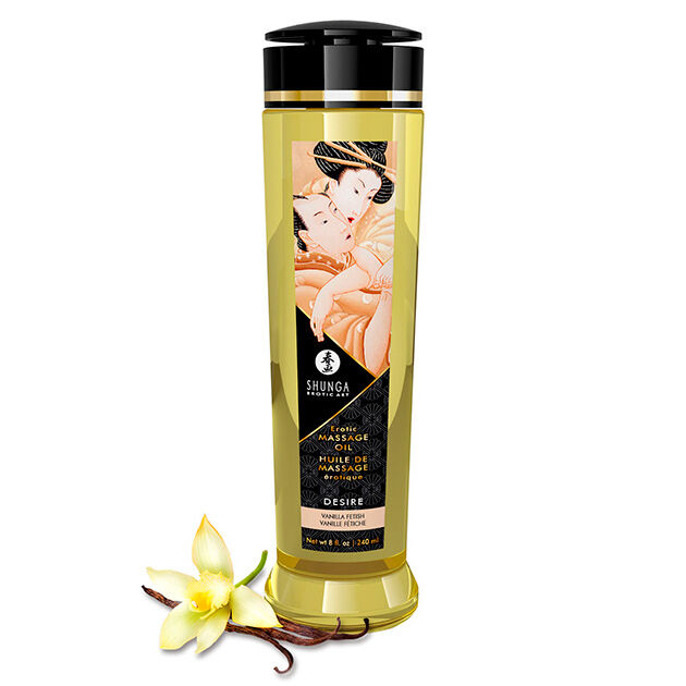 Huile de massage érotique Désir