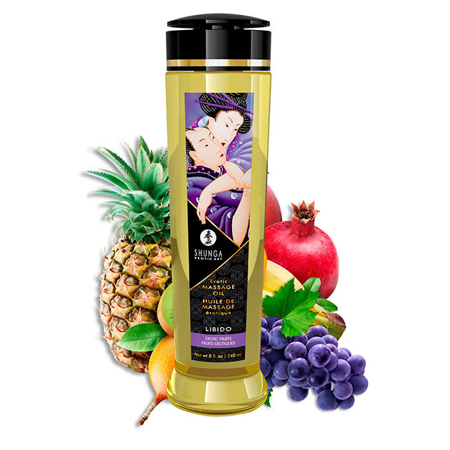 Huile de massage érotique Libido