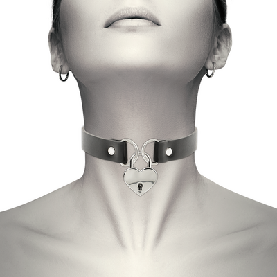 Collier BDSM avec cadenas