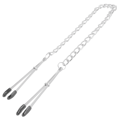 Pinces à tétons avec chaîne