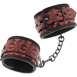 Menotte cuir rouge pour chevilles