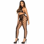 Crop Top et collant ouvert